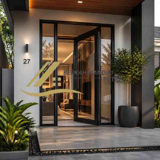 Toko Kusen Aluminium Medansatria Bekasi harga pasang kusen pintu