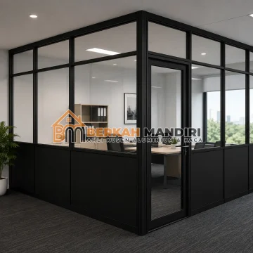 Jasa Partisi Kaca Aluminium Kantor Bergaransi di Jakarta Pusat