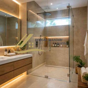 partisi kaca kamar mandi bekasi custom ukuran gratis survey vip