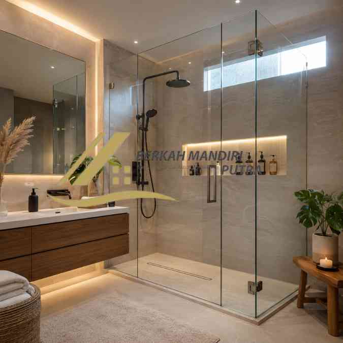 partisi kaca kamar mandi bekasi custom ukuran gratis survey vip
