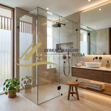 Jasa Pasang Kaca Shower Hasil Elegan Ala Hotel Mewah