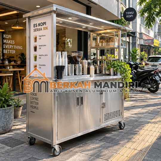 Pembuatan Gerobak Aluminium Minimalis Hits Jakarta